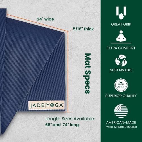 Extra long fusion rubber mat midnight blue — photo 4