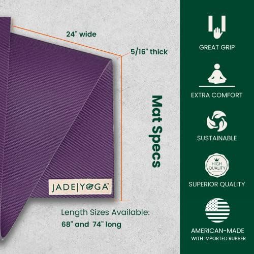 Purple fusion thick natural rubber mat — photo 5