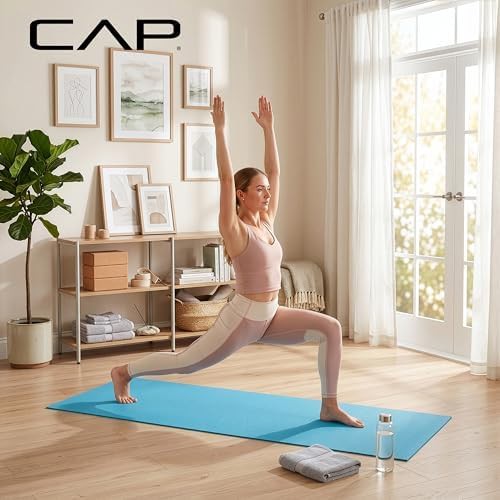 Blue Lightweight Non Slip Fitness Mat — photo 5