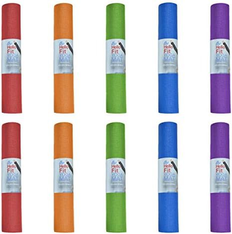 Large 68 inch kids yoga mats 10 pack