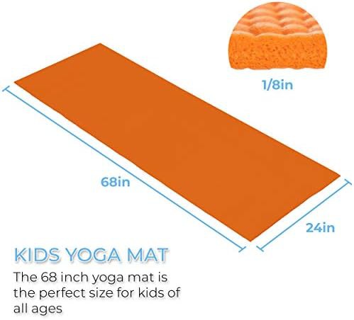 Large 68 inch kids yoga mats 10 pack — photo 4
