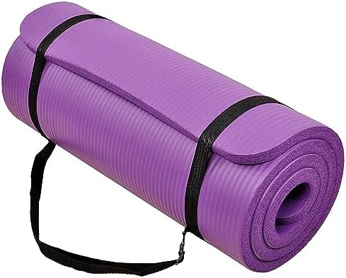 Purple high density Pilates yoga mat