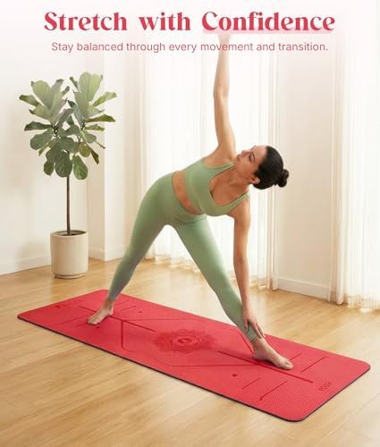 Professional Yoga Mat with Alignment Lines — photo 5