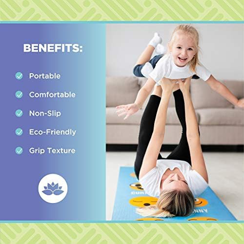 Blue eco friendly foldable yoga mat 3mm — photo 4