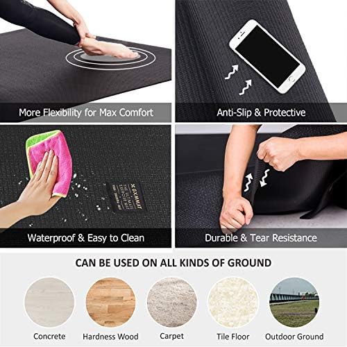 Large high density non slip pilates mat — photo 4