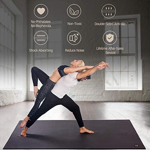 Large high density non slip pilates mat — photo 5