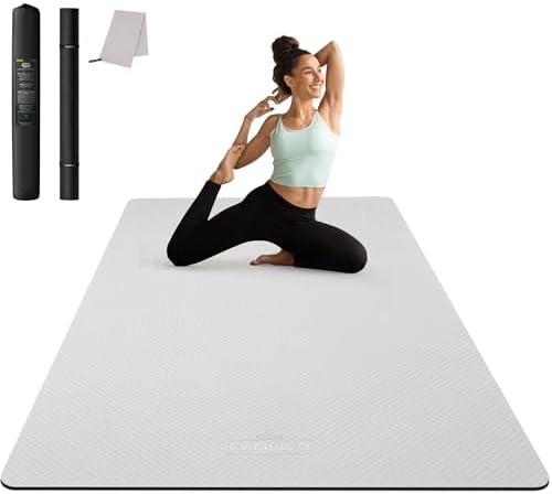Large TPE barefoot exercise mat 6mm