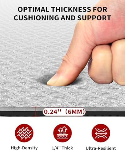 Large TPE barefoot exercise mat 6mm — photo 3