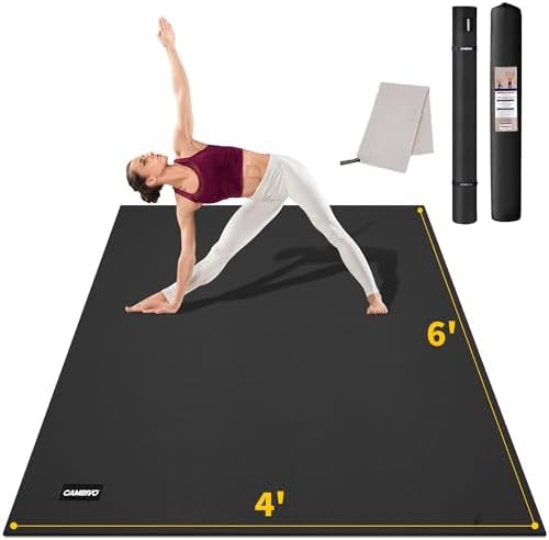 Extra long and wide PVC workout mat