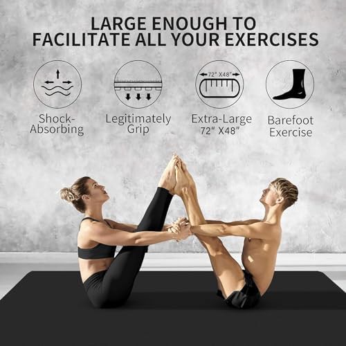 Extra long and wide PVC workout mat — photo 5