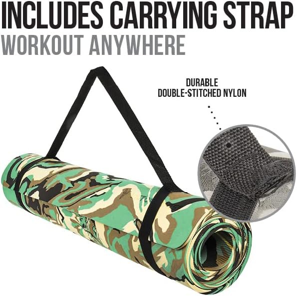 Gray camouflage eco friendly TPE mat — photo 3