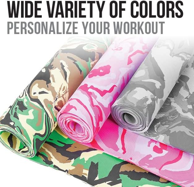 Gray camouflage eco friendly TPE mat — photo 4