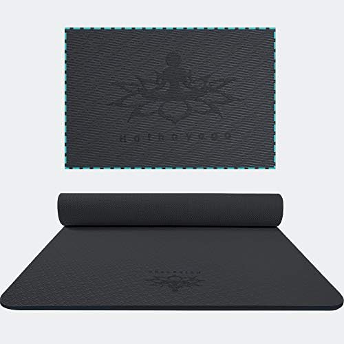 Extra thick black TPE yoga mat — photo 3