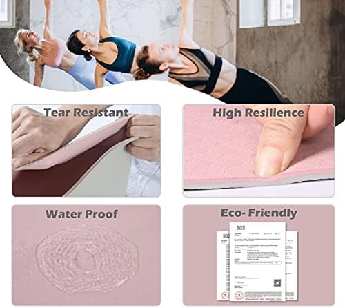 Parfait pink and gray fitness mat — photo 3