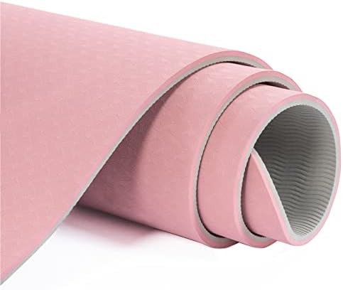 Parfait pink and gray fitness mat — photo 4