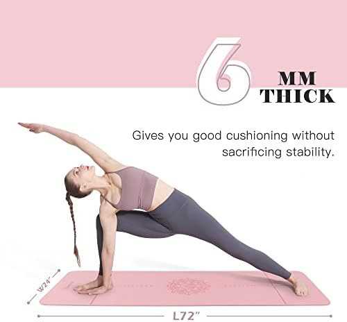Parfait pink and gray fitness mat — photo 5