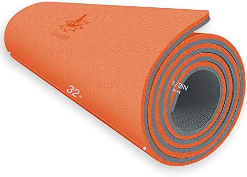Extra thick orange and gray mat
