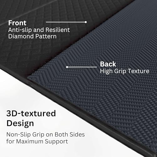 Black foldable POE yoga exercise mat — photo 4