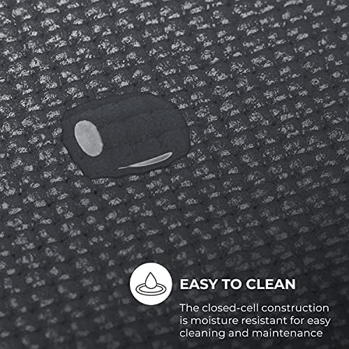 Ascend charcoal thick yoga mat roll — photo 4