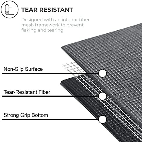 Ascend charcoal thick yoga mat roll — photo 5