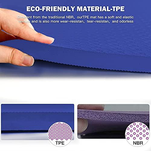 Large TPE fitness and exercise mat — photo 5