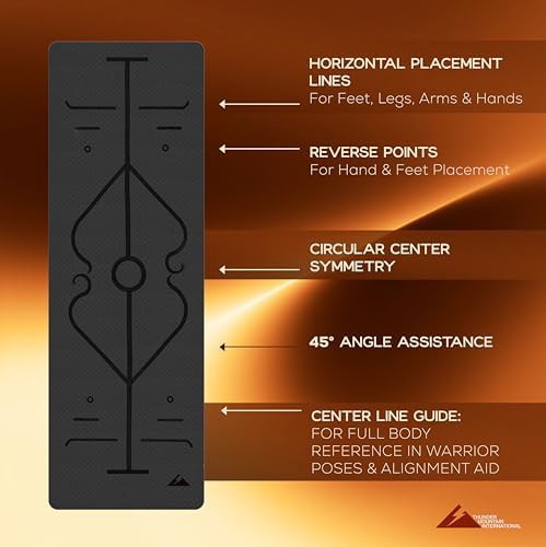 Black and grey TPE 8mm yoga mat — photo 5