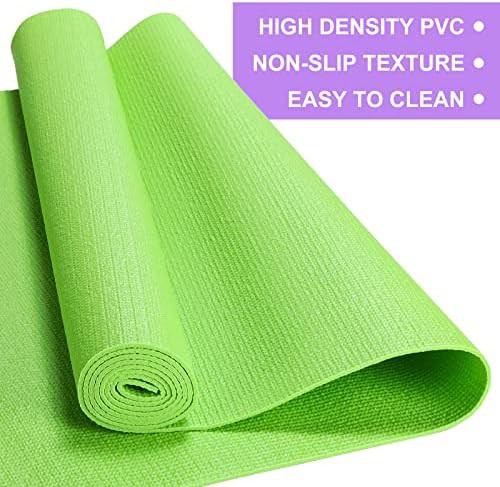Multicolored bulk PVC fitness mats 16 pack — photo 3