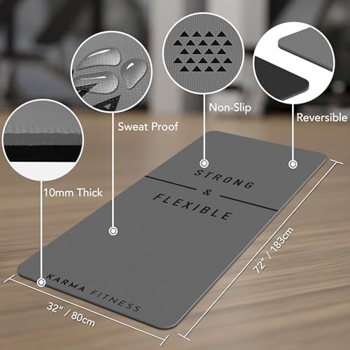 Large 10mm pilates and exercise mat — photo 5