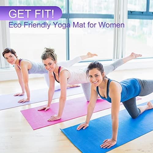 Assorted colors thin yoga mats 24 pack — photo 3