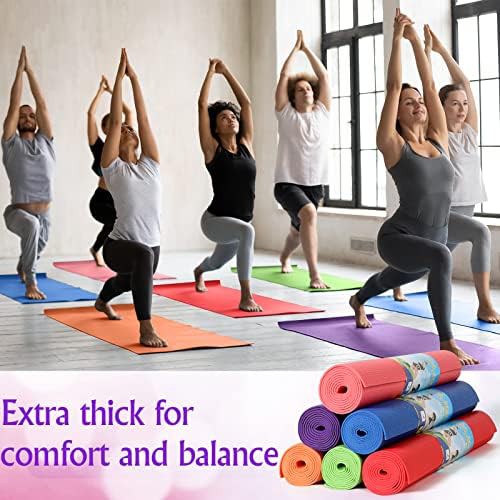 Colorful lightweight PVC pilates mats bulk pack — photo 4