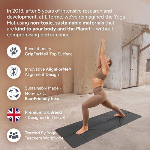 Classic alignment yoga mat patented design — photo 5