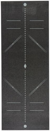 Black Alignment Print 5mm Yoga Mat