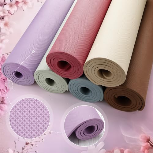 Blue classic 10mm anti slip yoga mat — photo 3