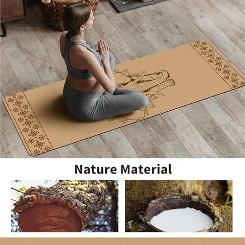 Premium cork non slip exercise mat — photo 5