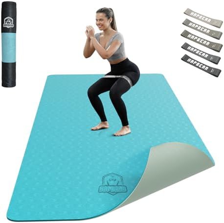 Large non slip Pilates exercise mat