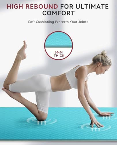Large non slip Pilates exercise mat — photo 4