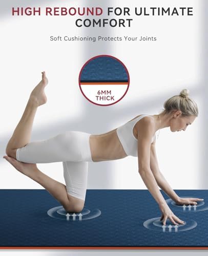 Extra wide non slip exercise mat 6mm — photo 4