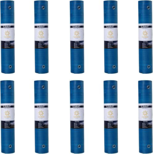 Summit teal yoga mats with grommets