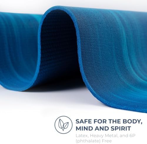 Summit teal yoga mats with grommets — photo 3