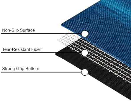 Summit teal yoga mats with grommets — photo 5