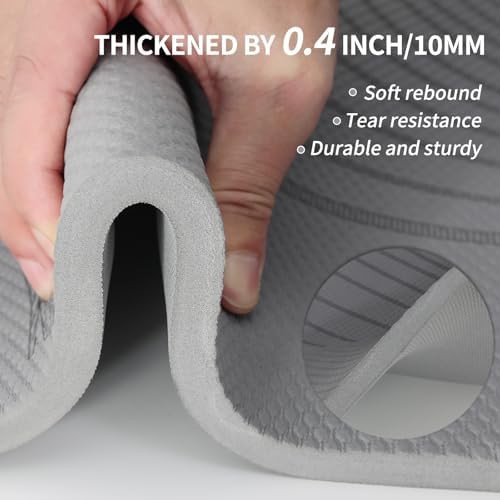 Extra wide non-slip home gym yoga mat — photo 3