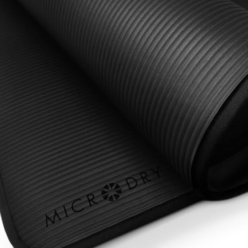 Black multi purpose fitness mat 8mm — photo 4
