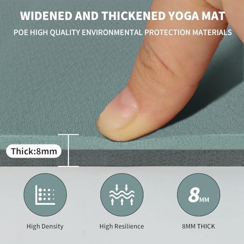Extra wide 8mm POE fitness mat — photo 5