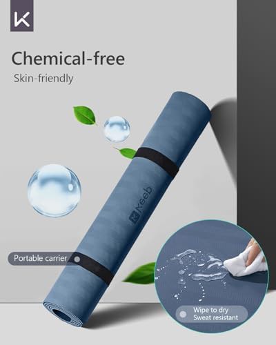 Extra large blue professional yoga mat — photo 4