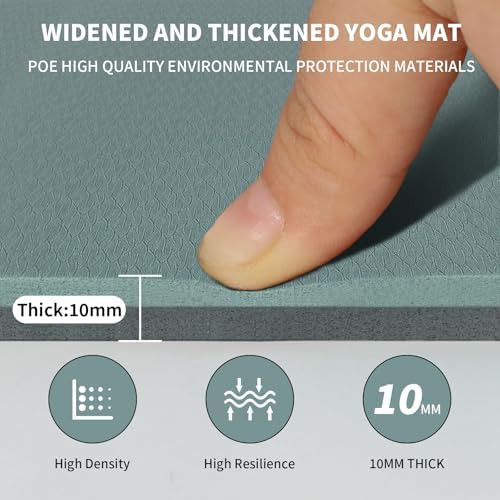 Large 8mm POE workout mat 6x4 — photo 5