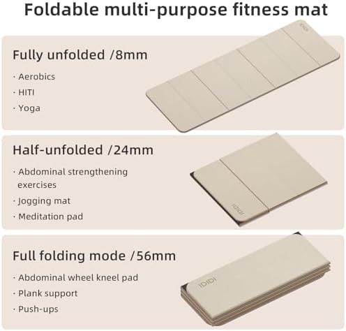 Foldable lightweight travel yoga mat — photo 3