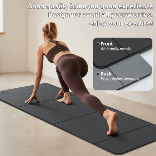 Compact foldable travel fitness mat — photo 4