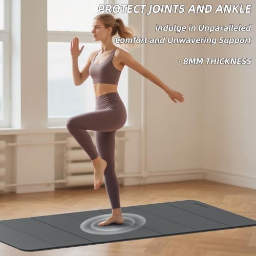 Compact foldable travel fitness mat — photo 5