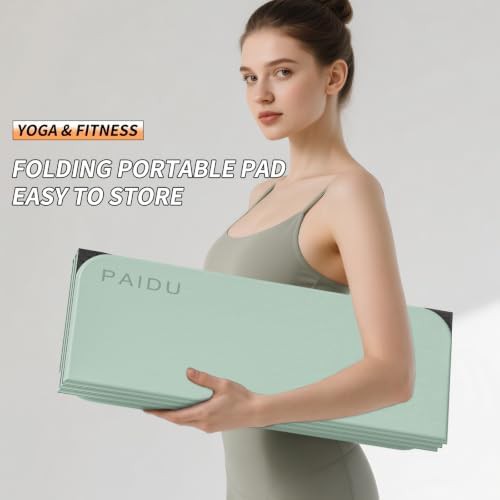 Paidu foldable TPE yoga mat portable — photo 3