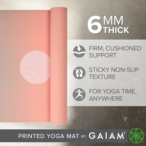 Pastel moon phases 6mm yoga mat — photo 3